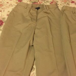 Two pairs NWOT Lands End 6p pants